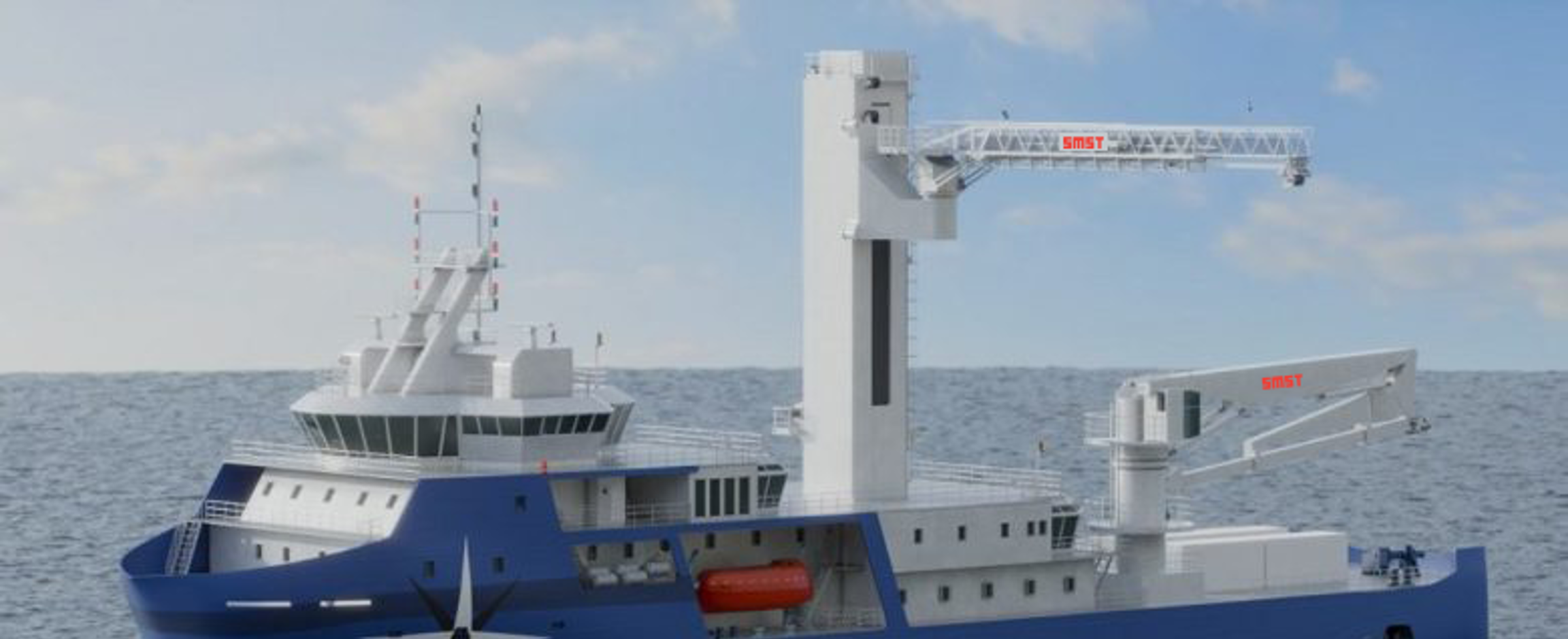 Marco Polo Marine CSOV SMST Mission Equipment Gangway TAB L 3D Crane Def