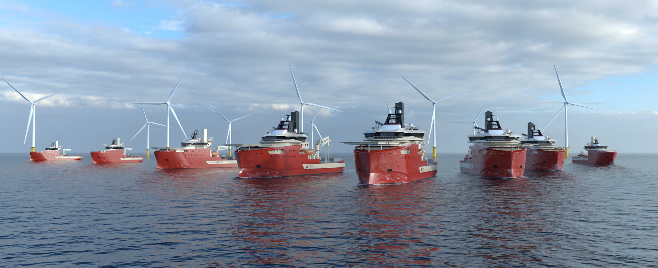 VARD North Star CSOV SMST Mission Equipment Gangway ACT 3Dcrane